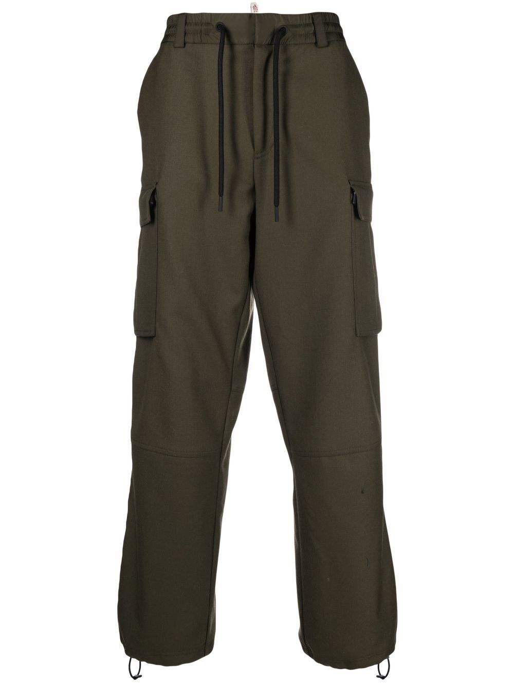 Moncler Grenoble drawstring-fastening cargo trousers - Green von Moncler Grenoble