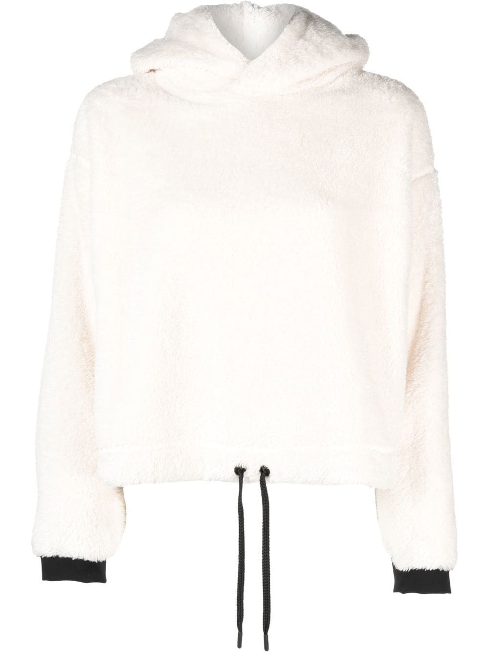 Moncler Grenoble drawstring fleece hoodie - White von Moncler Grenoble