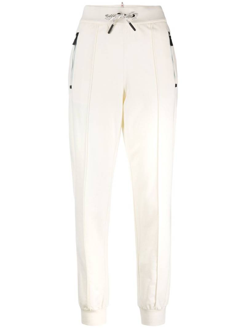 Moncler Grenoble drawstring-waistband cotton track pants - Neutrals von Moncler Grenoble