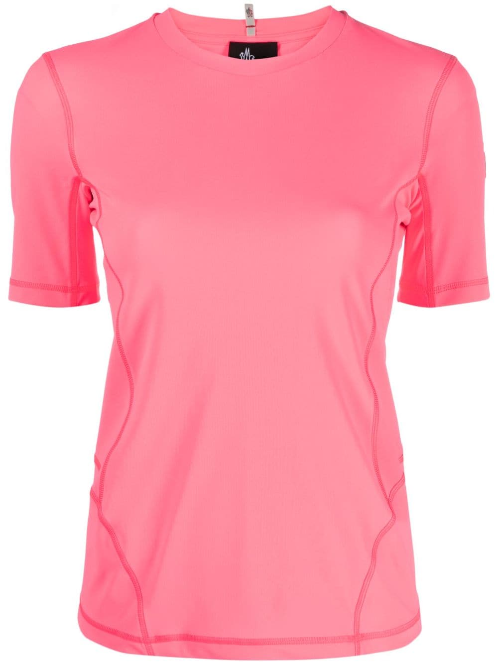 Moncler Grenoble embossed-logo T-shirt - Pink von Moncler Grenoble