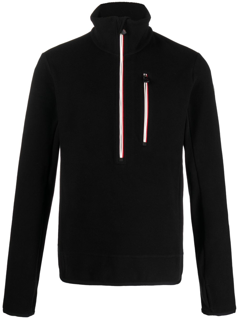 Moncler Grenoble half-zip fleece sweatshirt - Black von Moncler Grenoble