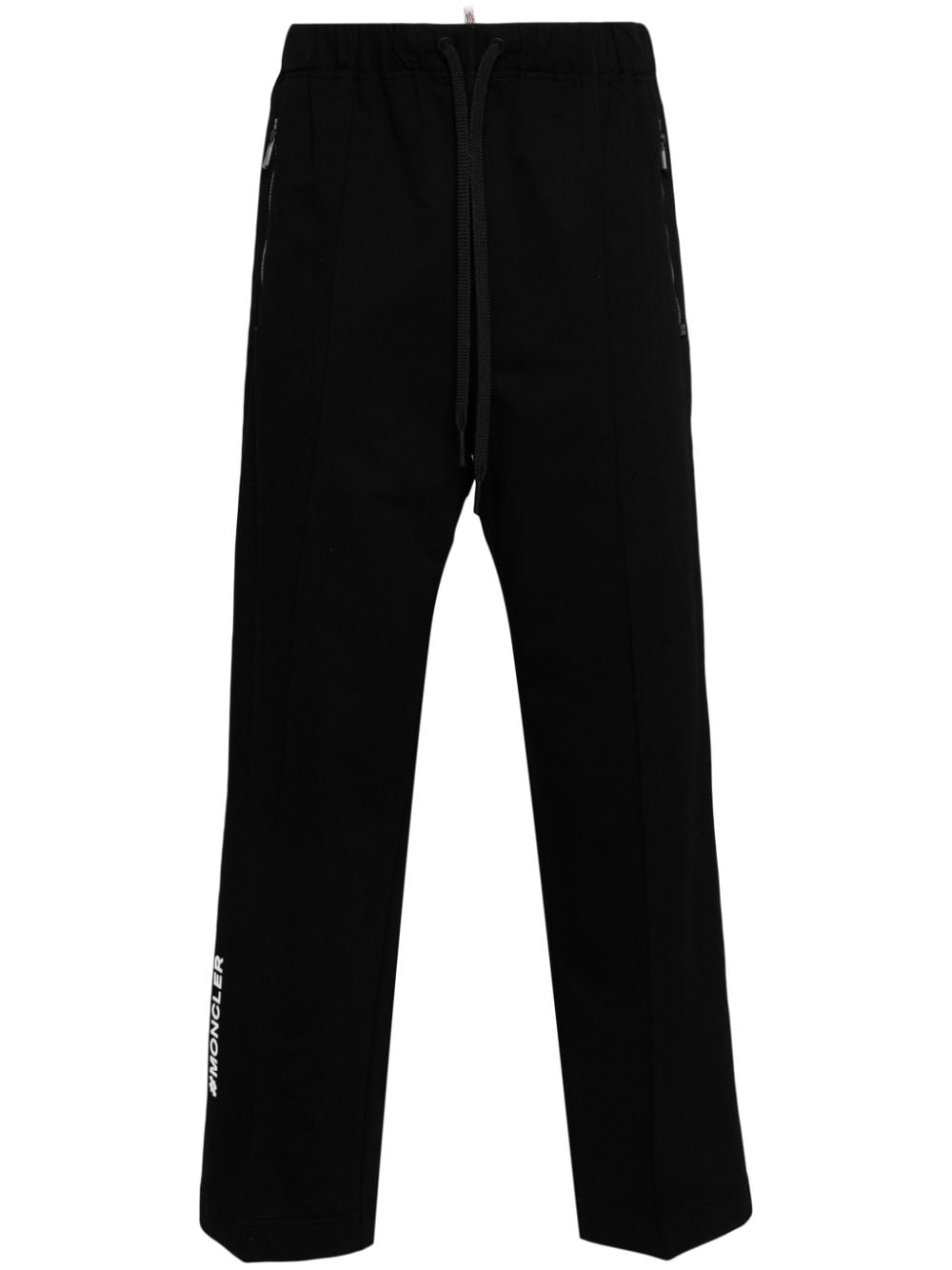 Moncler Grenoble logo-patch cotton track pants - Black von Moncler Grenoble