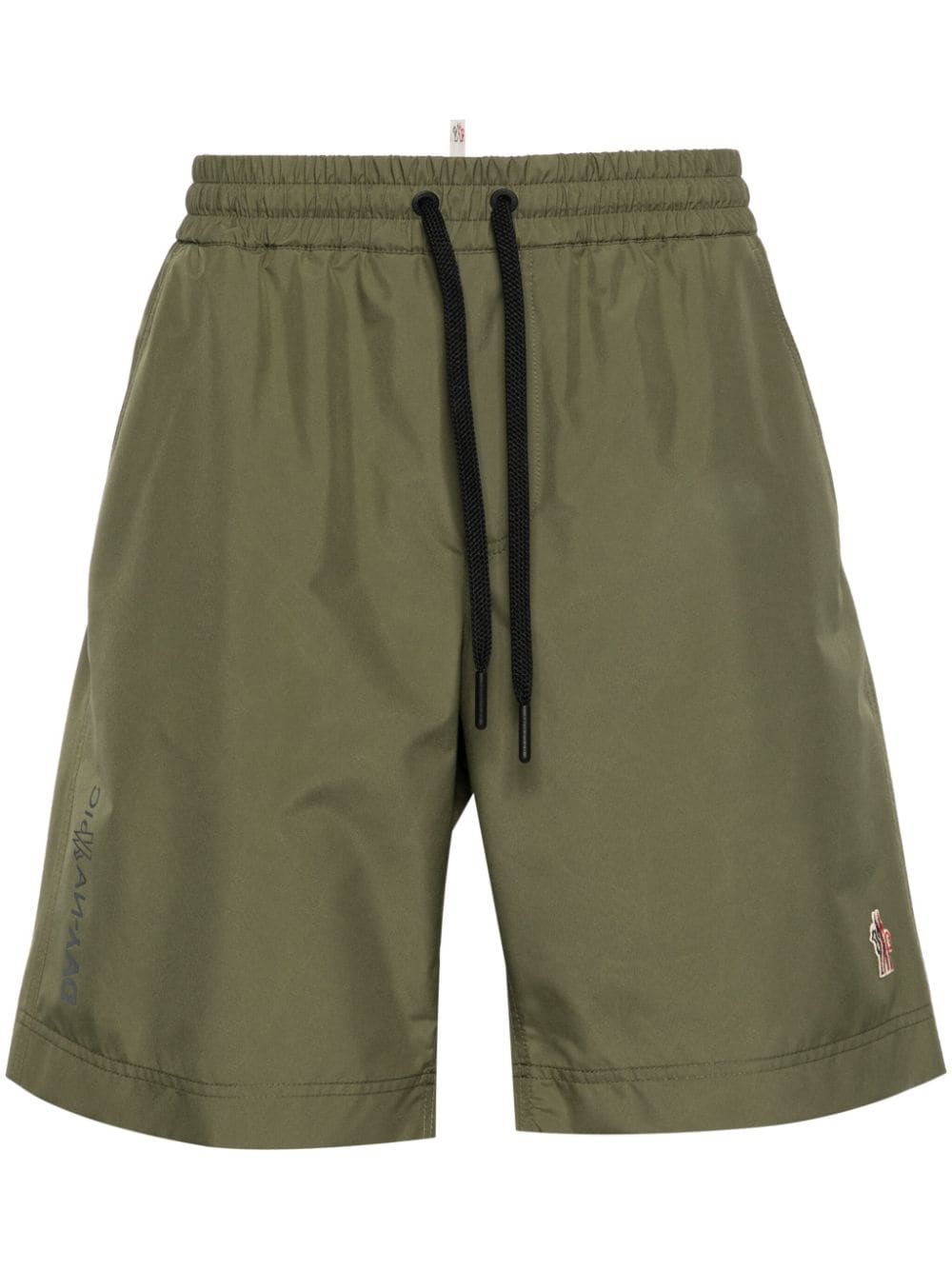 Moncler Grenoble logo-patch running shorts - Green von Moncler Grenoble