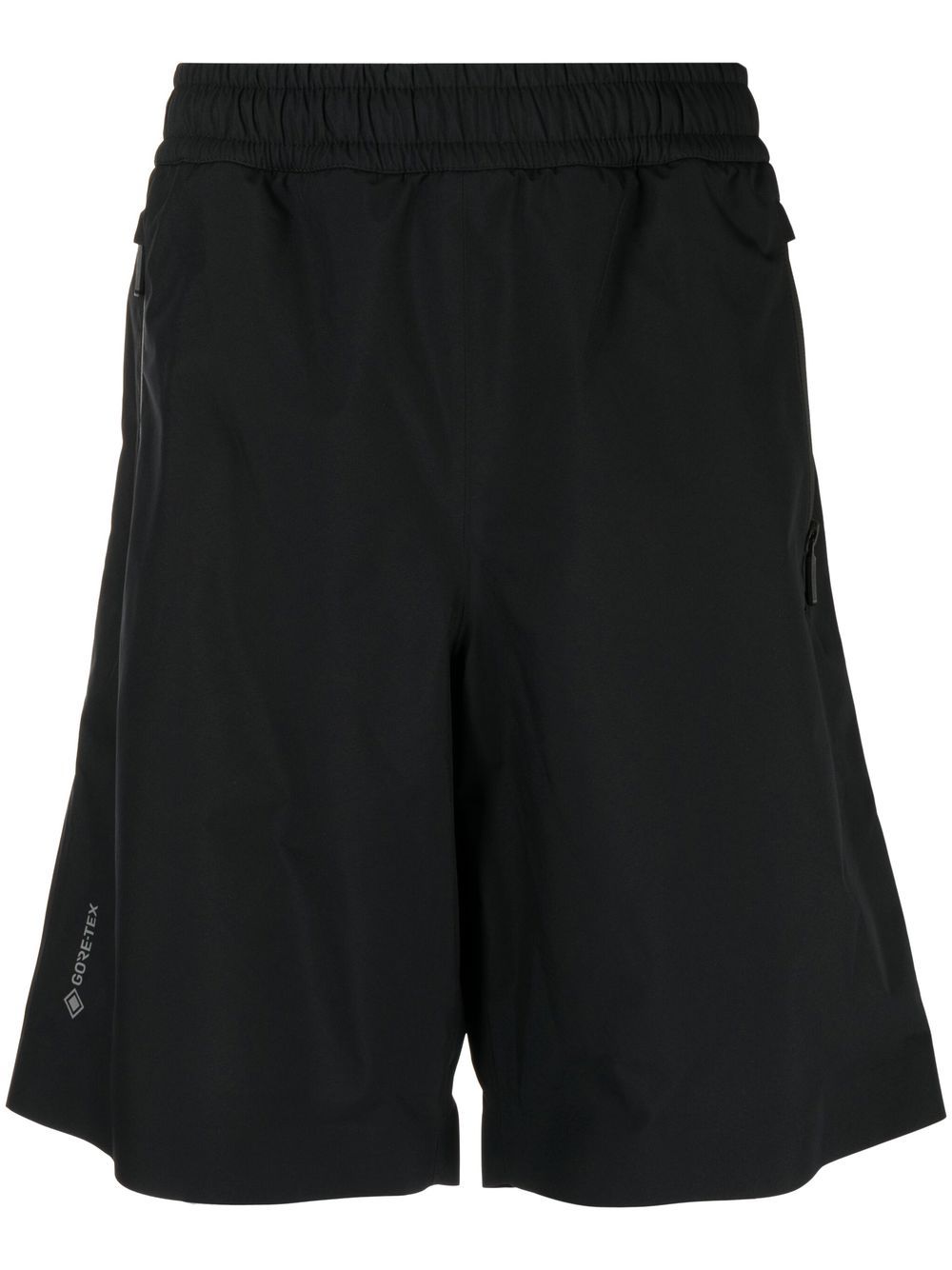 Moncler Grenoble logo-print elasticated bermuda-shorts - Black von Moncler Grenoble