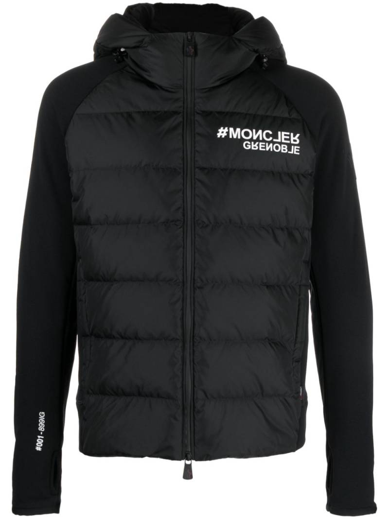 Moncler Grenoble logo-print hooded jacket - Black von Moncler Grenoble