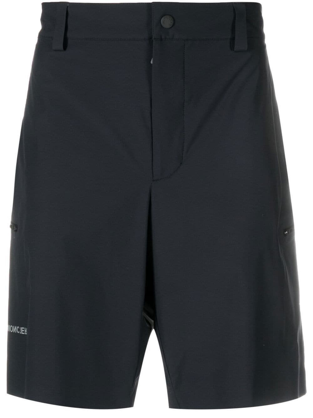 Moncler Grenoble logo-print wide shorts - Black von Moncler Grenoble