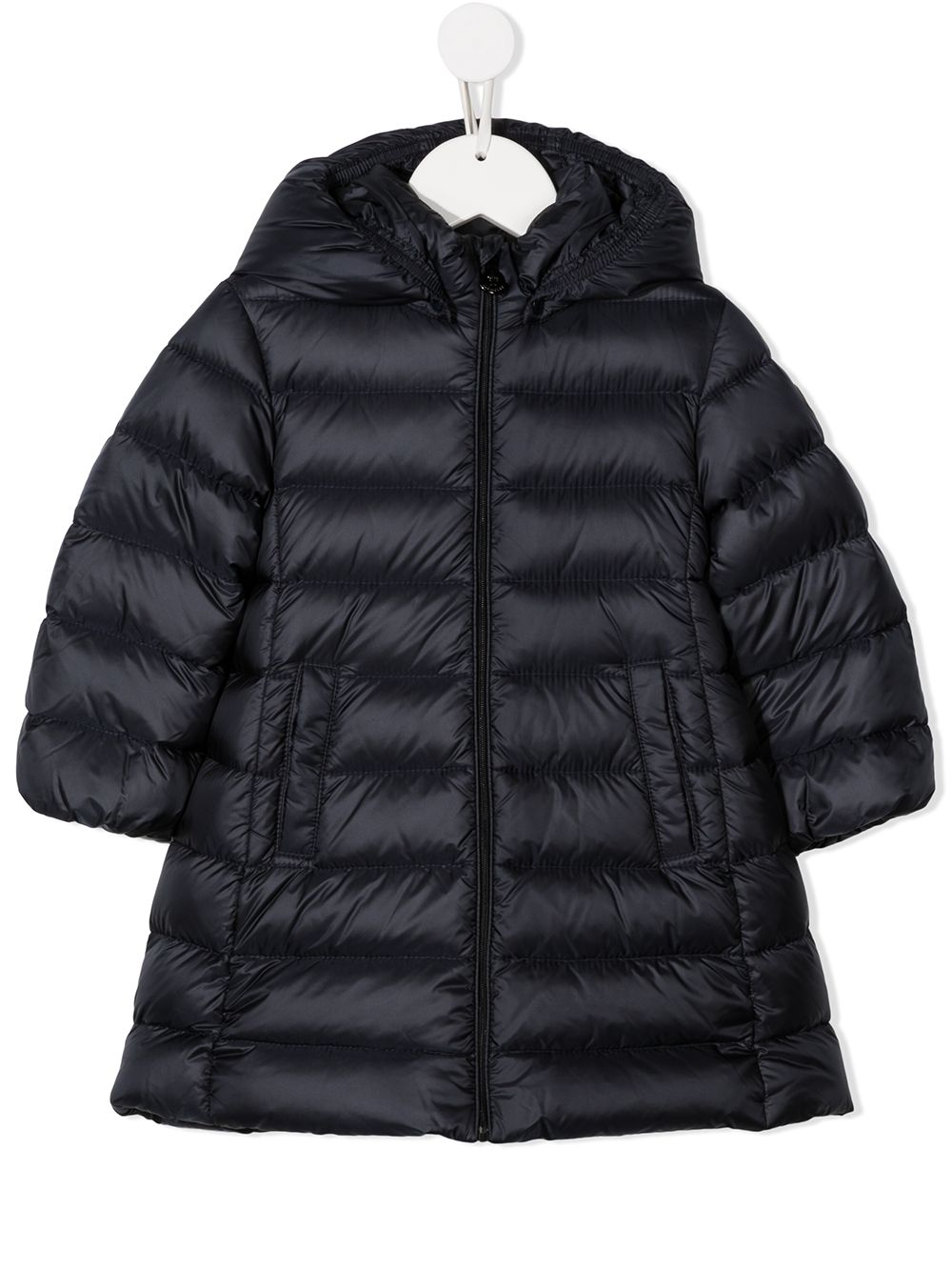 Moncler Enfant feather down hooded jacket - Blue von Moncler Enfant