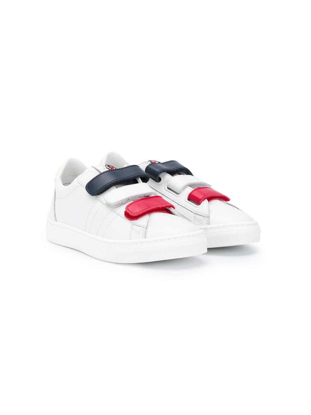 Moncler Enfant touch-strap low-top sneakers - White von Moncler Enfant