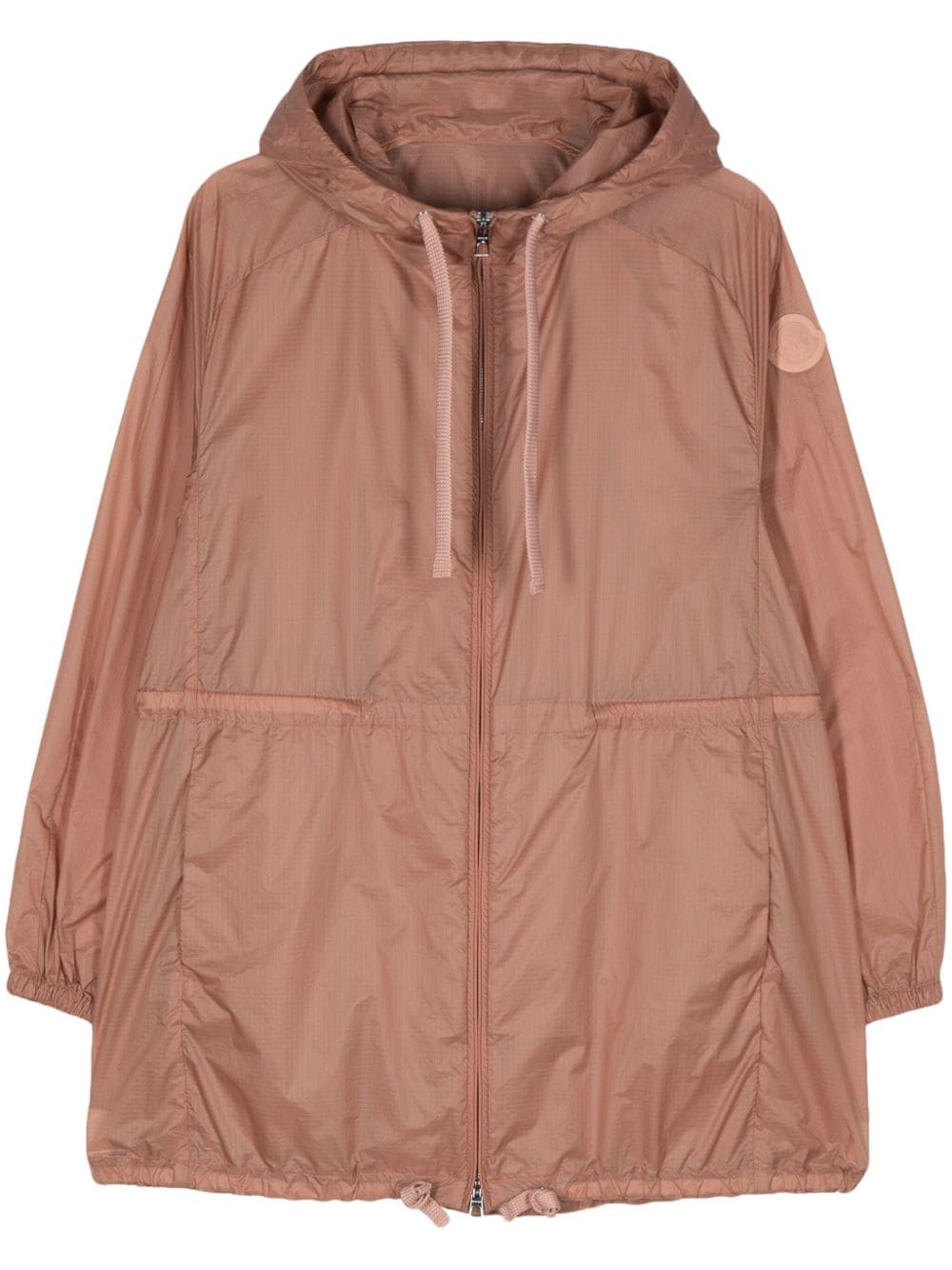 Moncler Airelle hooded ripstop coat - Pink von Moncler