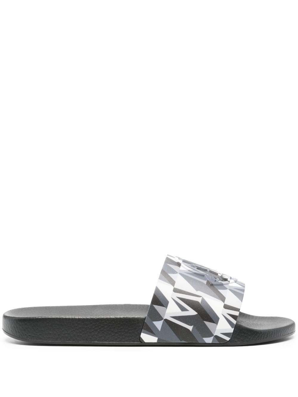 Moncler Basile logo-embossed flip flops - Black von Moncler