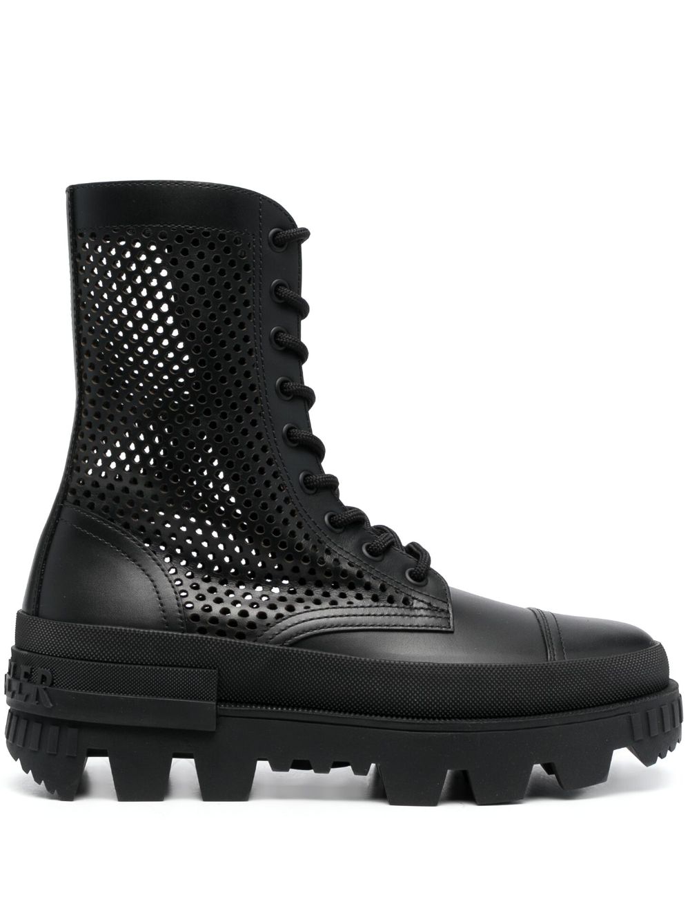 Moncler Carinne perforated ankle boots - Black von Moncler