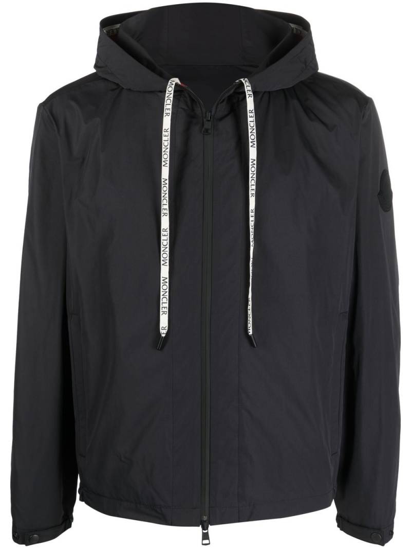 Moncler Carles logo-drawstring hooded jacket - Black von Moncler