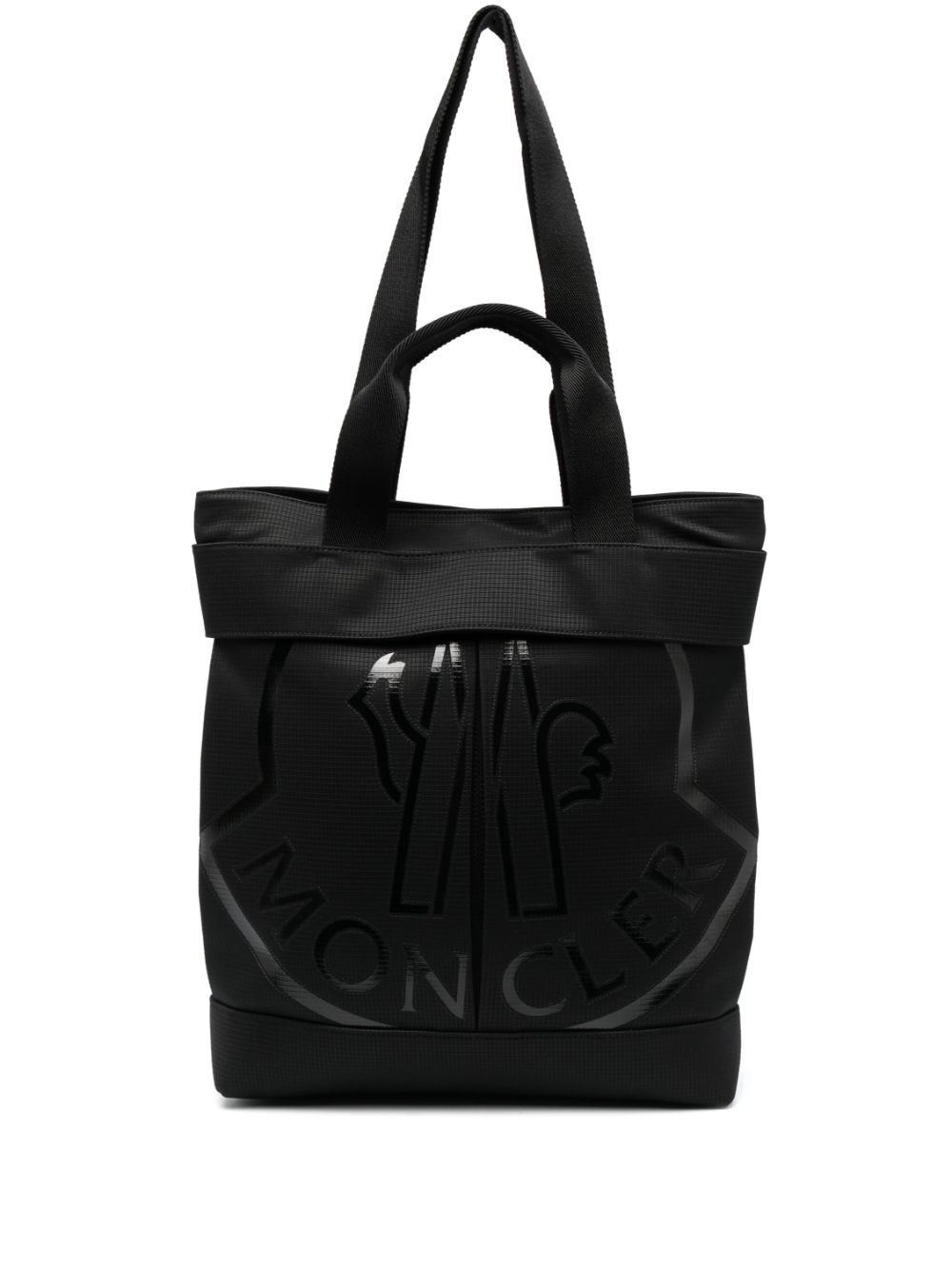 Moncler Cut logo-print tote bag - Black von Moncler