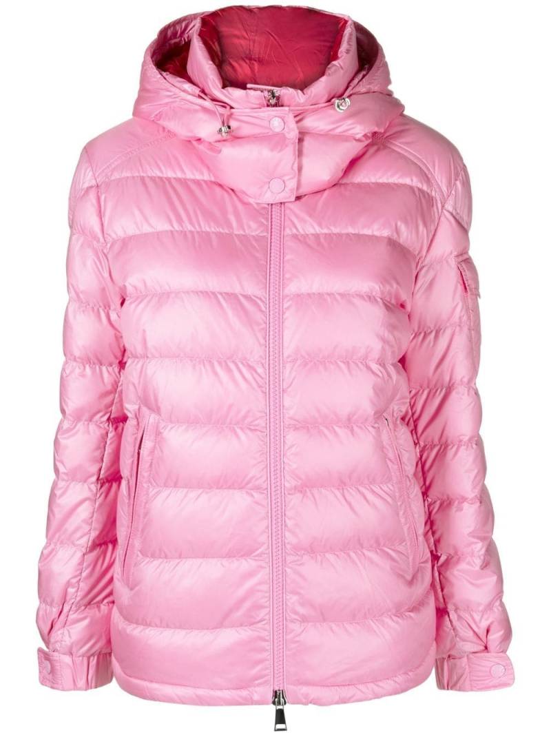 Moncler Dalles hooded quilted jacket - Pink von Moncler