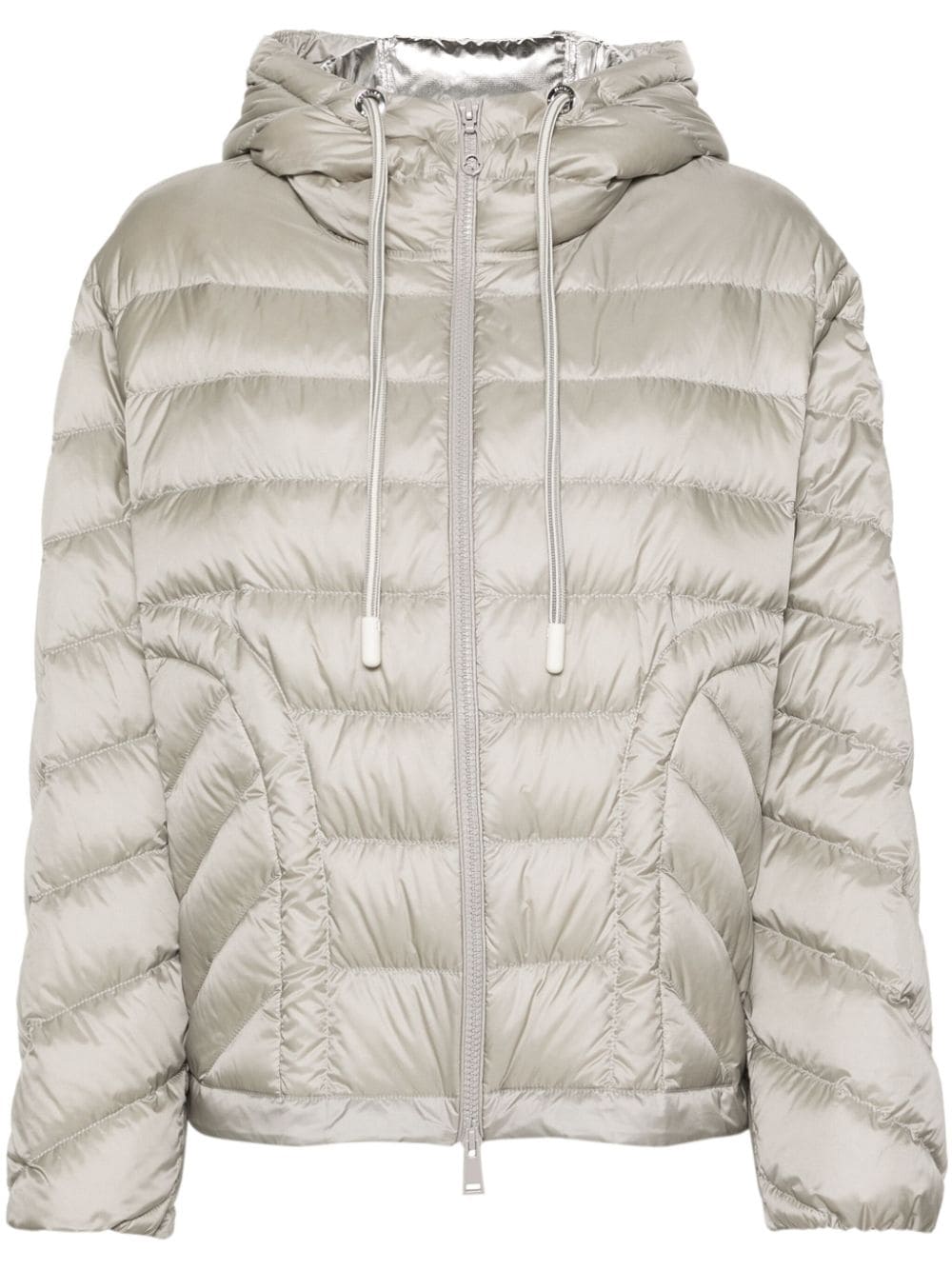 Moncler Delfo quilted hooded jacket - Grey von Moncler