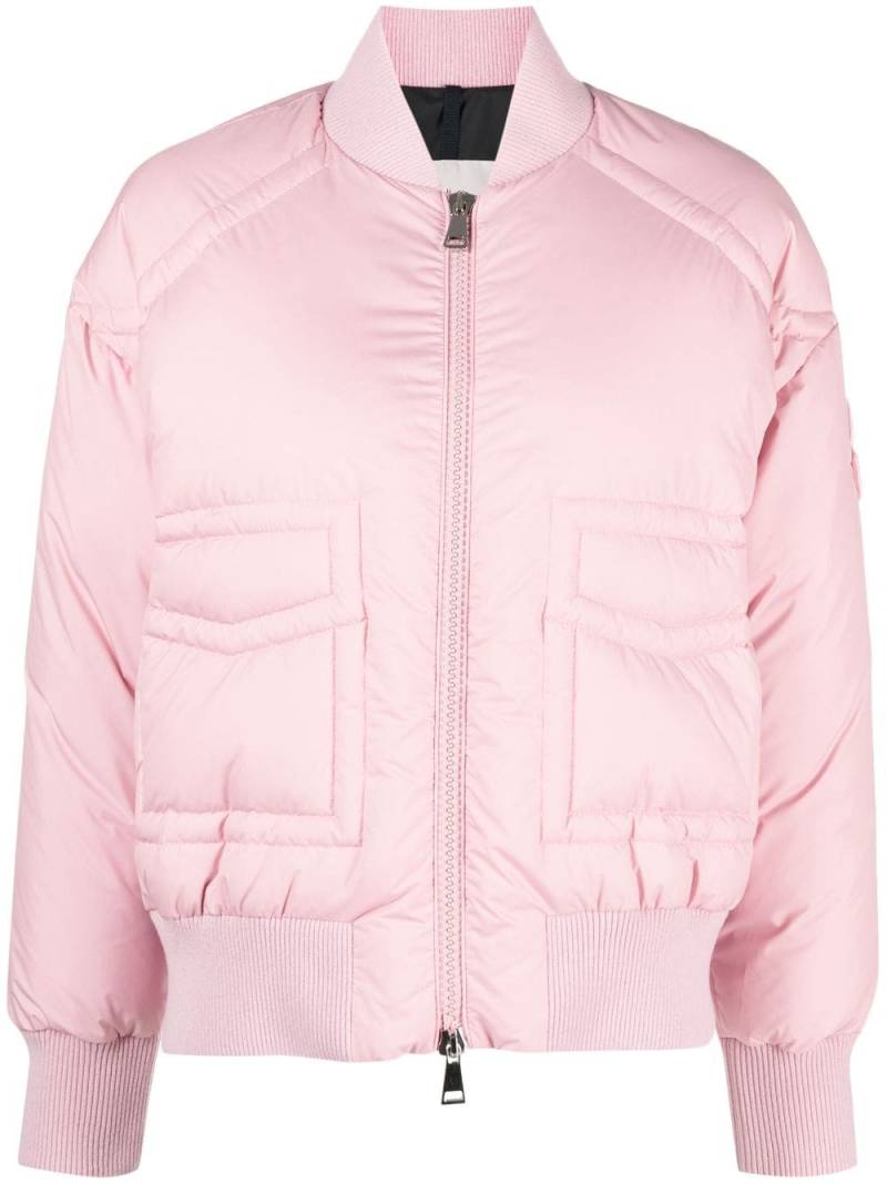 Moncler Jucar padded down bomber jacket - Pink von Moncler