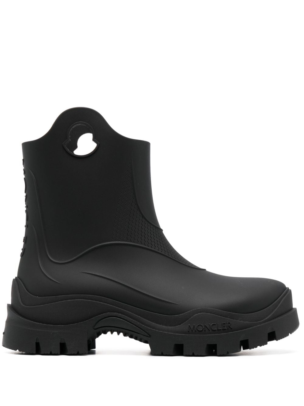 Moncler Misty textured rain boots - Black von Moncler