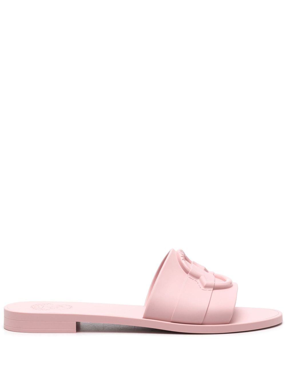 Moncler Mon logo-embossed slides - Pink von Moncler