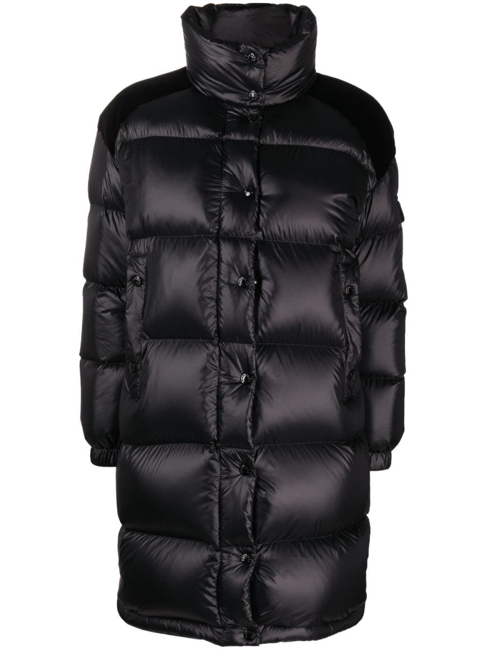 Moncler Nyong long down jacket - Black von Moncler