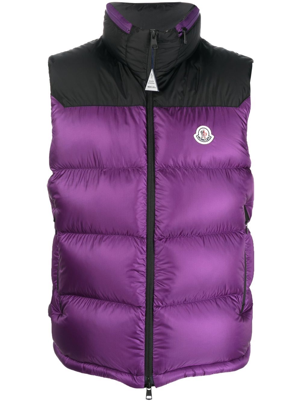 Moncler Ophrys two-tone padded gilet - Purple von Moncler