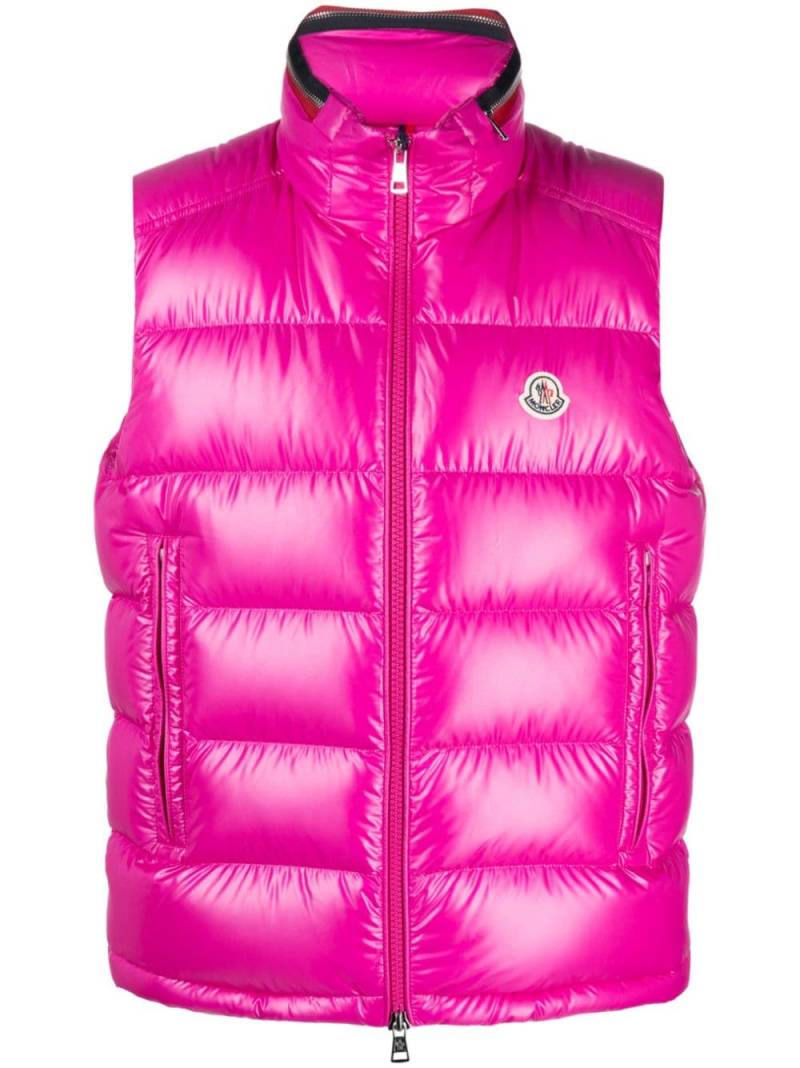 Moncler Ouse padded gilet - Pink von Moncler