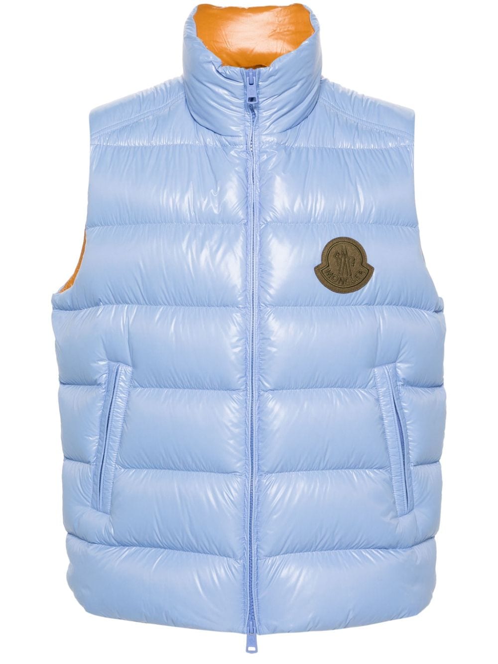 Moncler Parke puffer gilet - Blue von Moncler