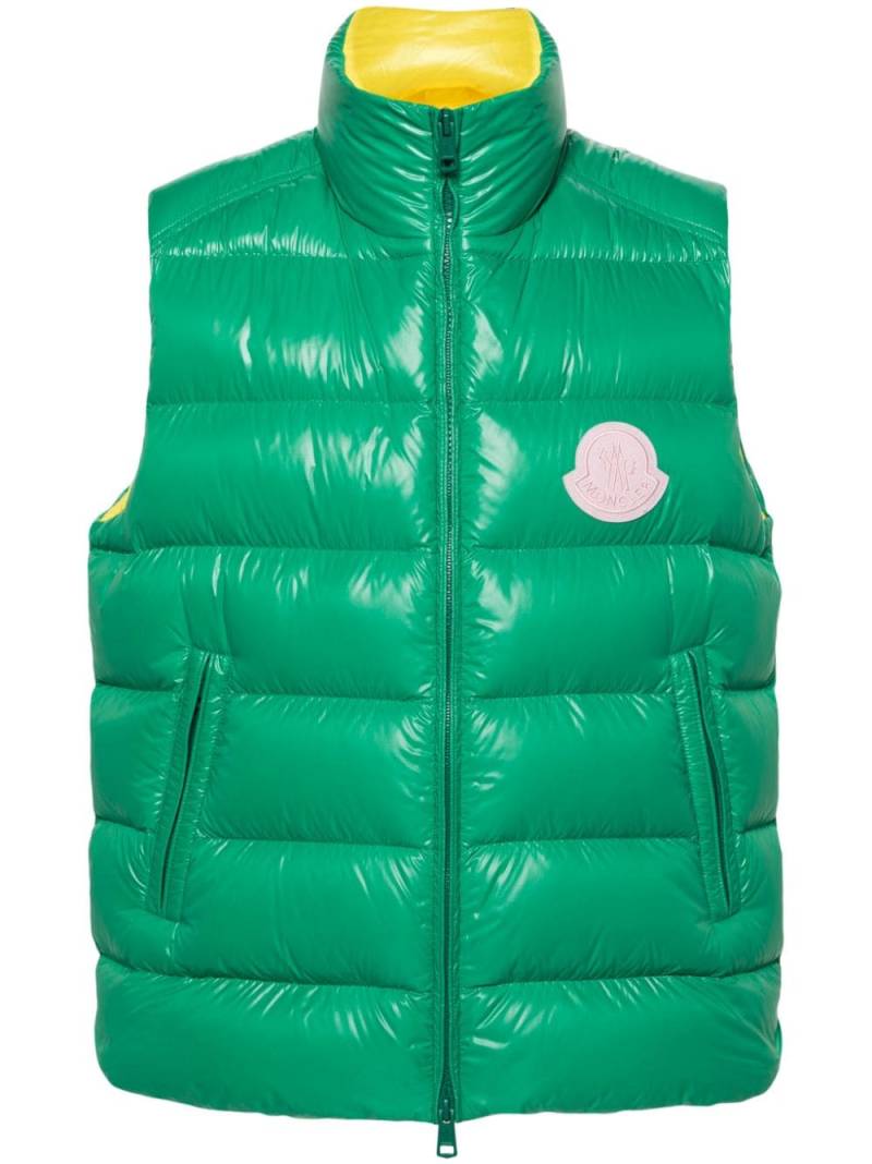 Moncler Parke puffer gilet - Green von Moncler