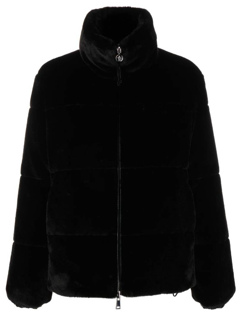 Moncler Pluvier faux-fur jacket - Black von Moncler