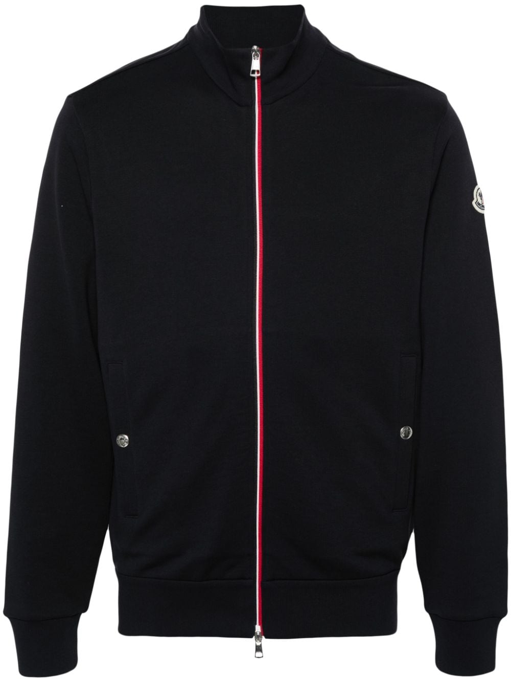 Moncler RWB-stripe zipped sweatshirt - Blue von Moncler