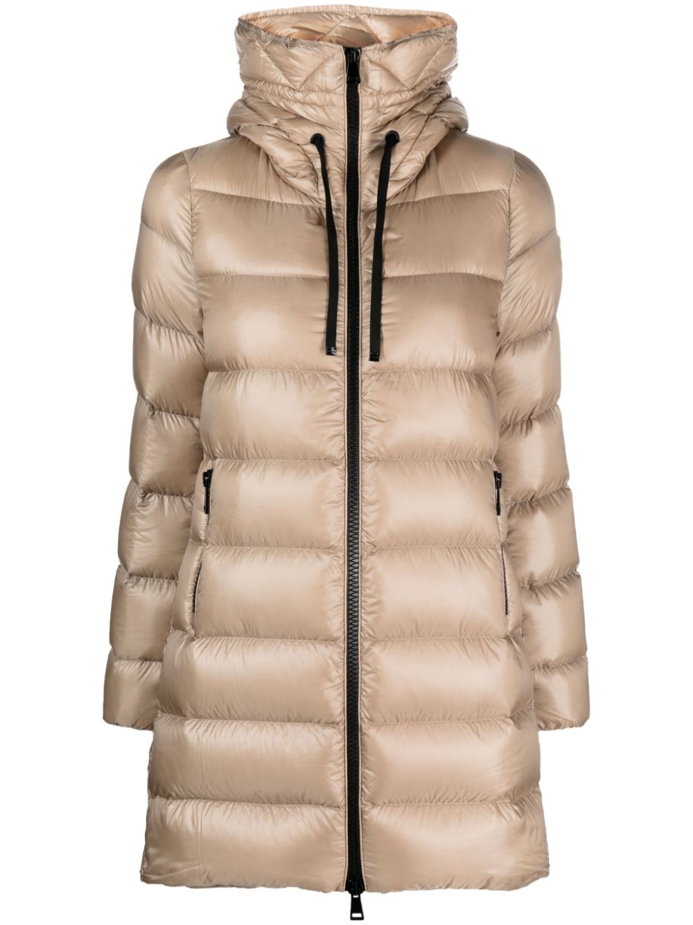 Moncler Suyen quilted hooded coat - Neutrals von Moncler