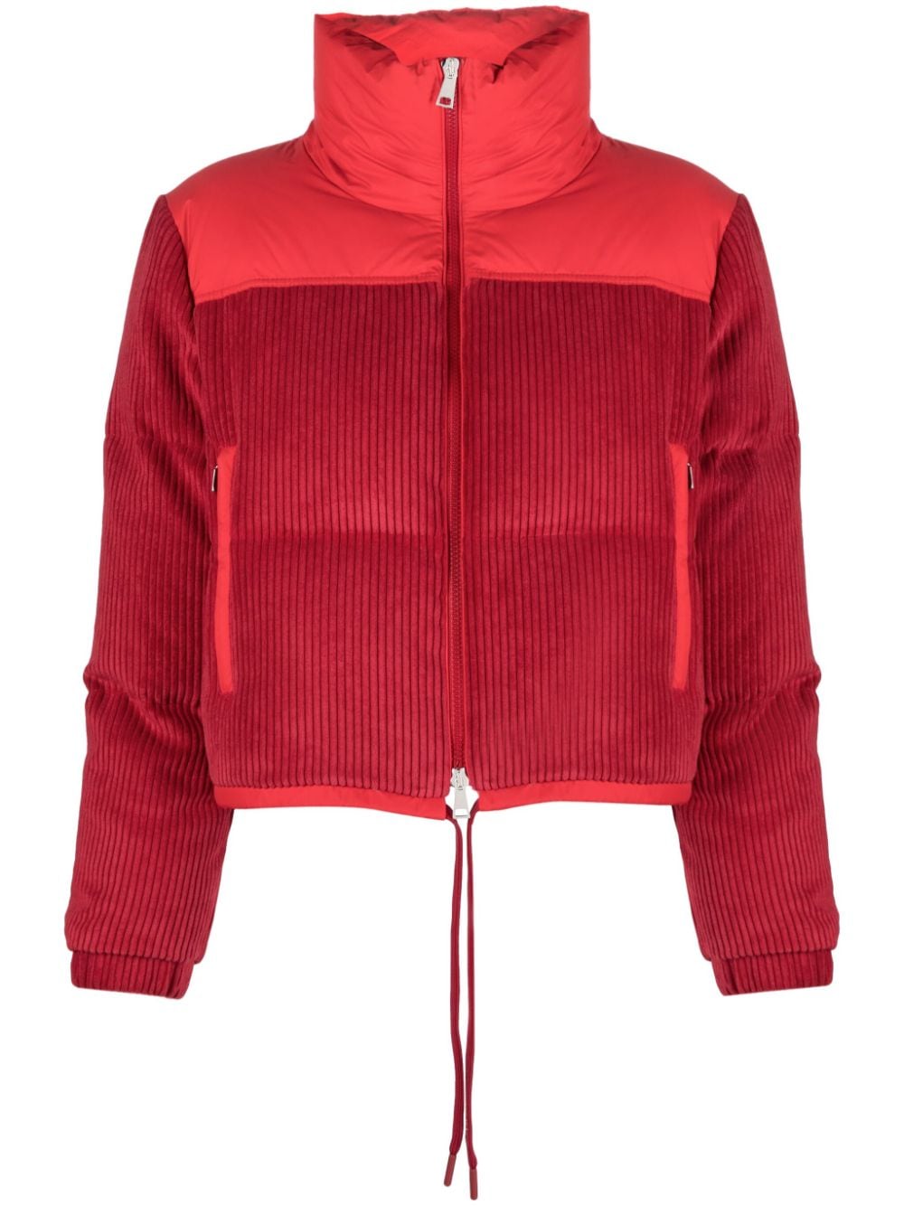 Moncler Waitaki panelled quilted jacket - Red von Moncler