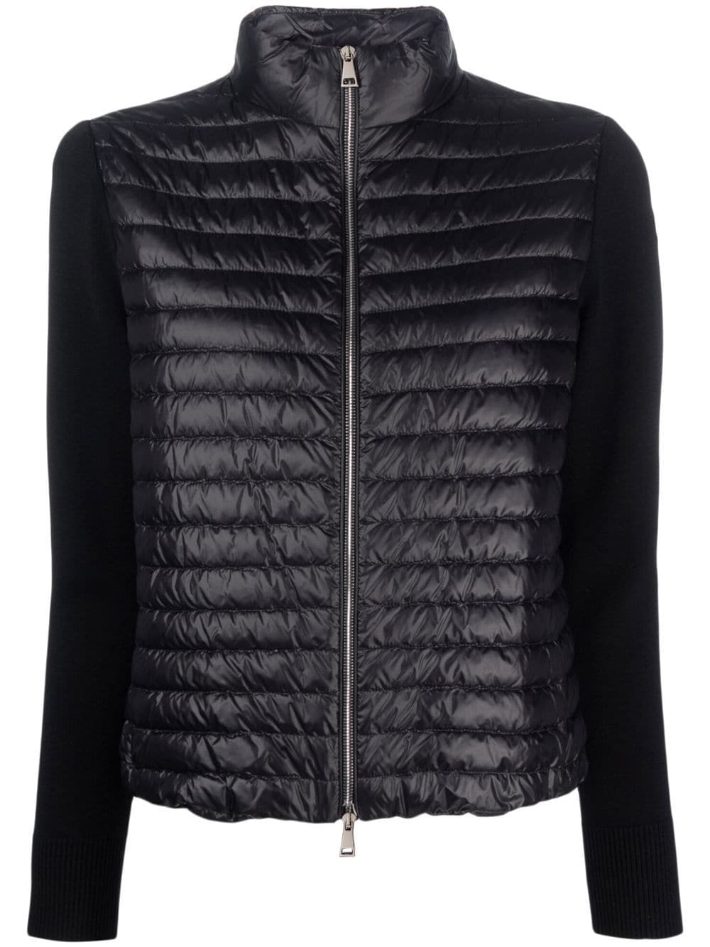 Moncler contrasting-sleeve padded jacket - Black von Moncler