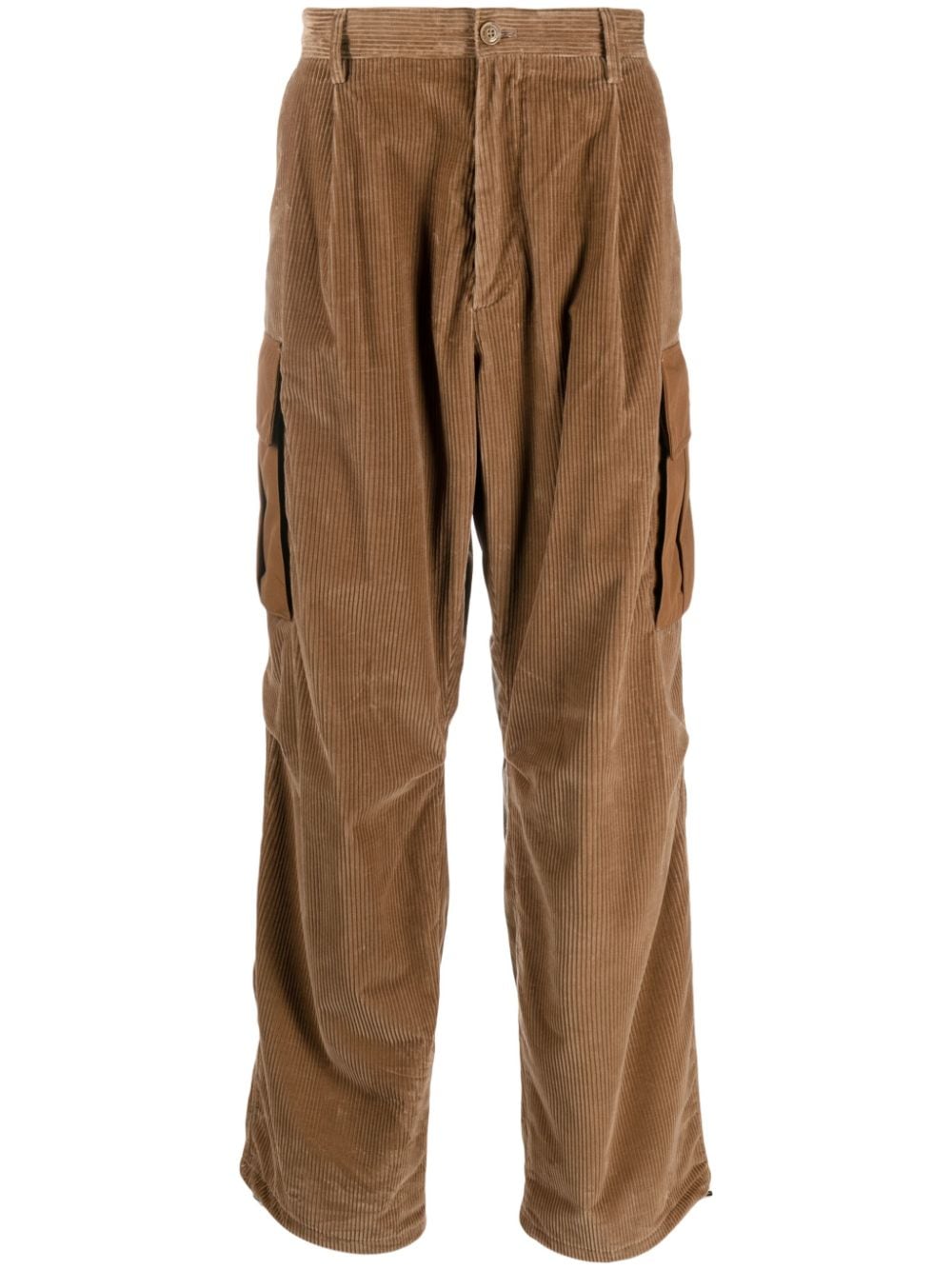 Moncler corduroy wide-leg trousers - Brown von Moncler