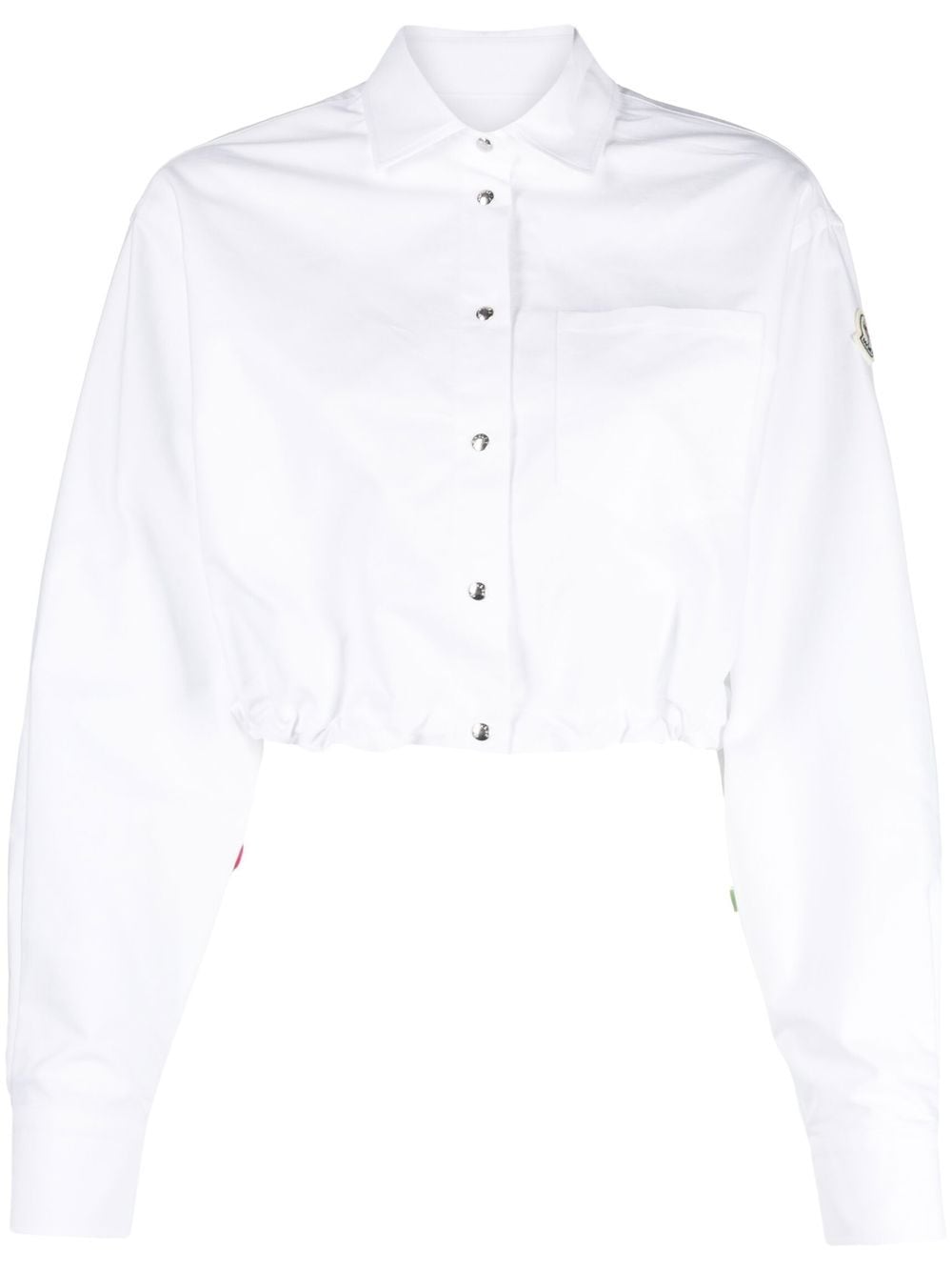 Moncler cropped buttoned shirt - White von Moncler