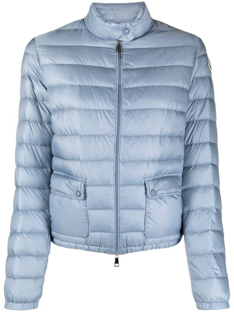 Moncler cropped quilted zipped jacket - Blue von Moncler