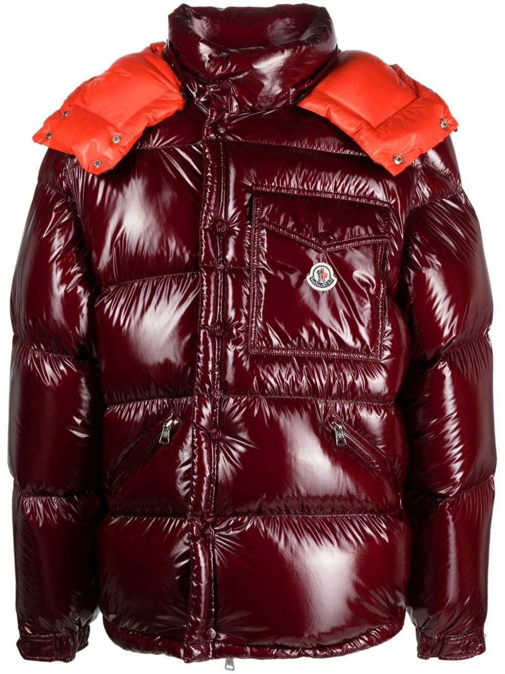 Moncler detachable-sleeves puffer jacket - Red von Moncler