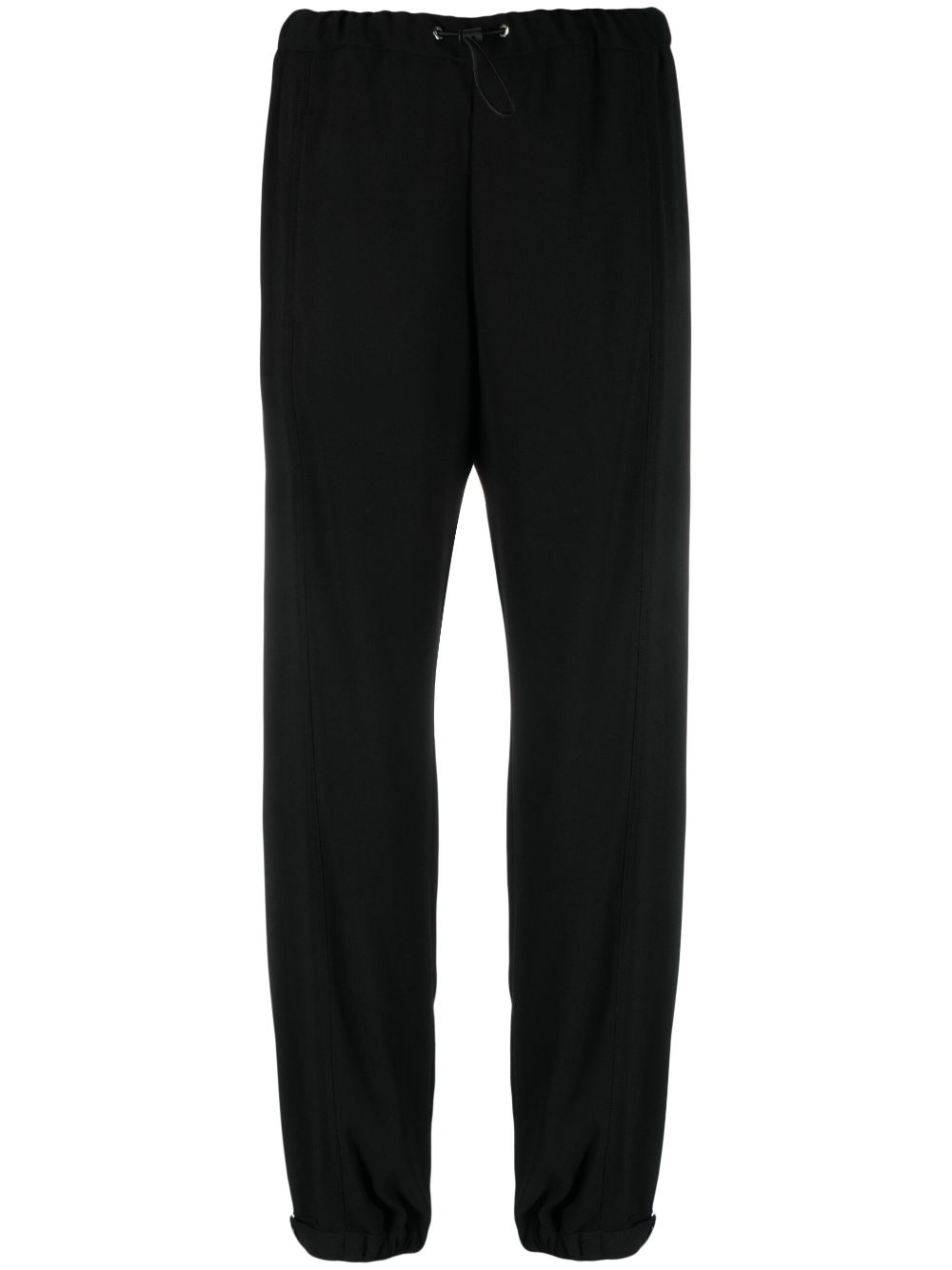 Moncler drawstring-waist slim-fit trousers - Black von Moncler