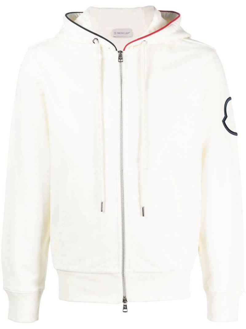 Moncler duo-colour patch detail jumper - White von Moncler