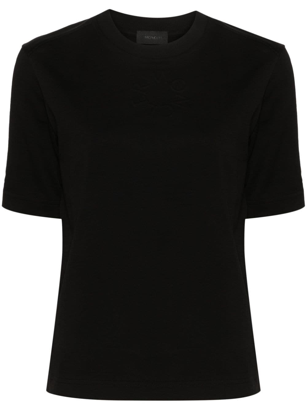 Moncler embossed-logo cotton T-shirt - Black von Moncler