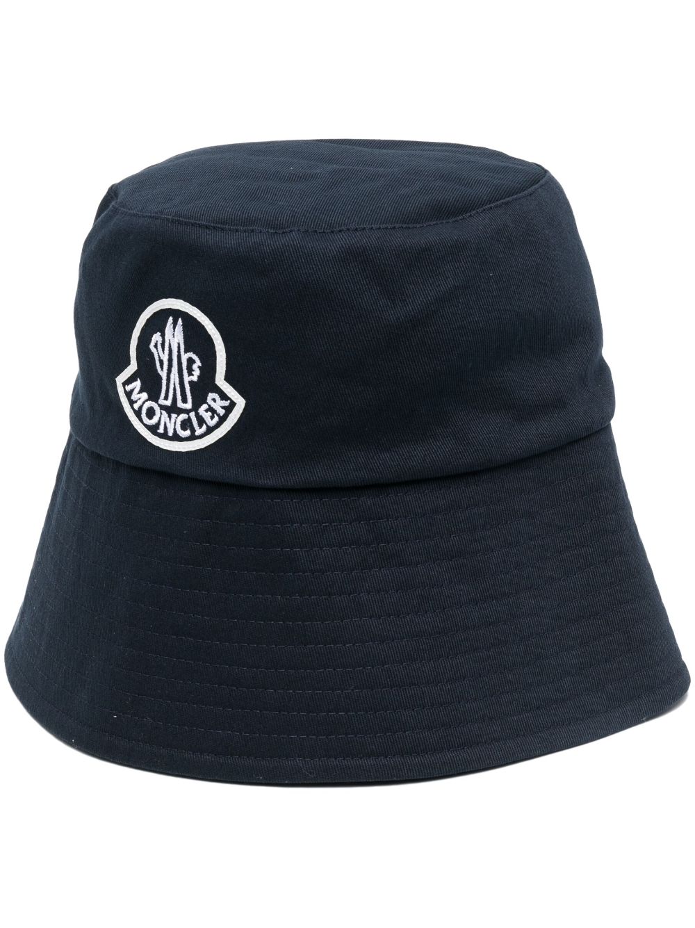 Moncler embroidered-logo bucket hat - Blue von Moncler