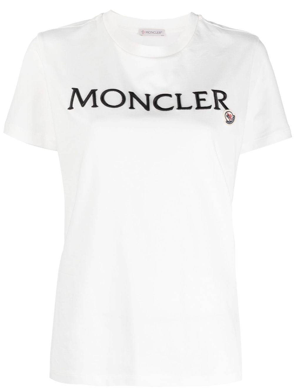 Moncler embroidered-logo cotton T-Shirt - White von Moncler