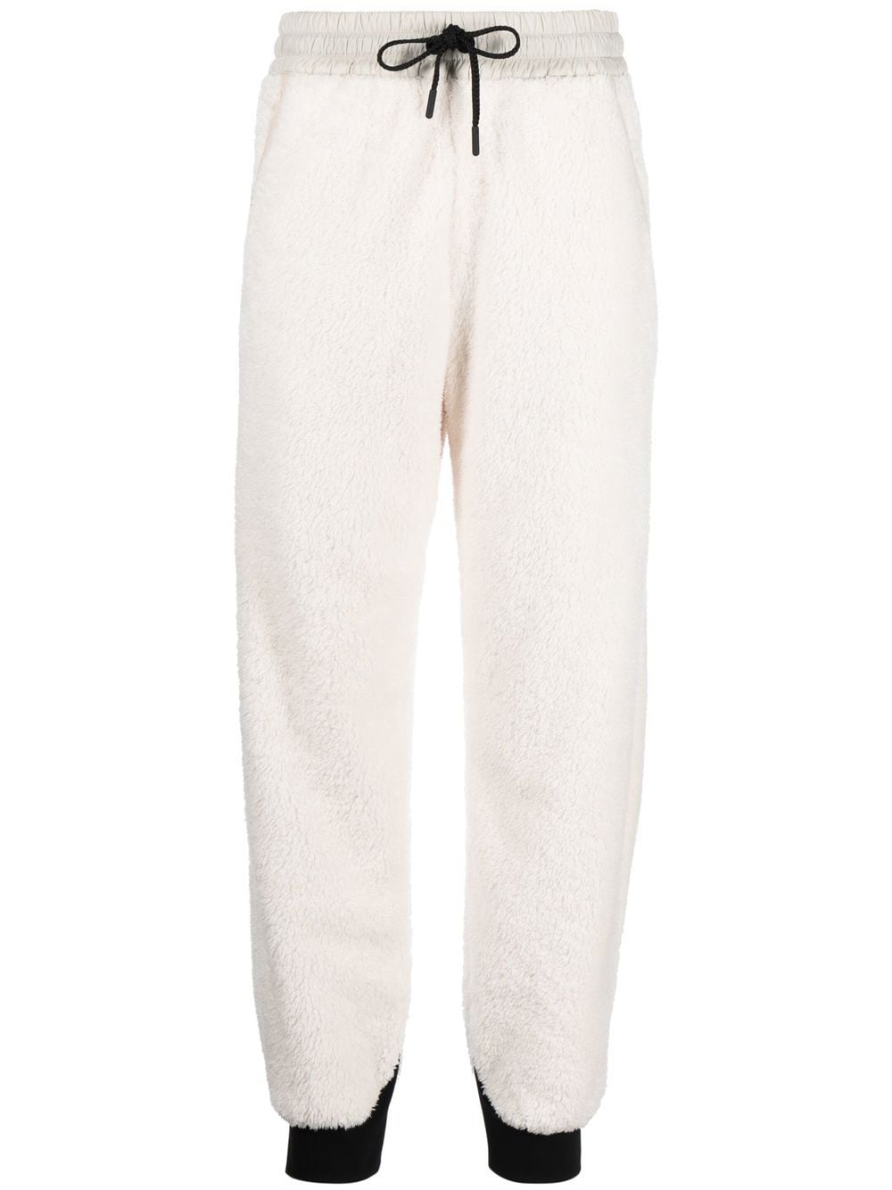 Moncler fleece-texture track pants - Neutrals von Moncler