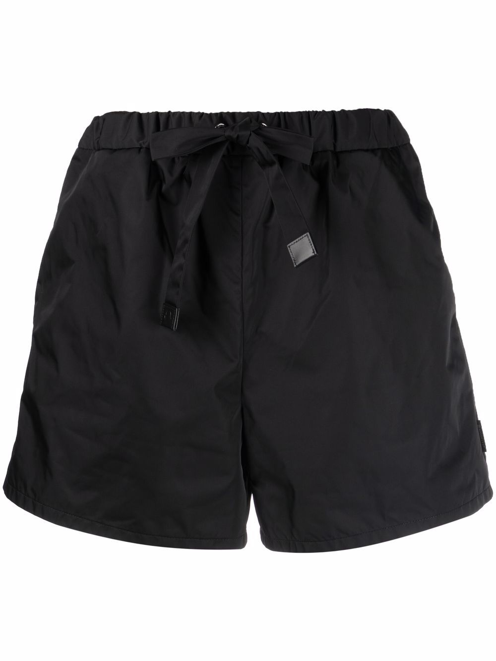 Moncler high-waisted drawstring shorts - Black von Moncler