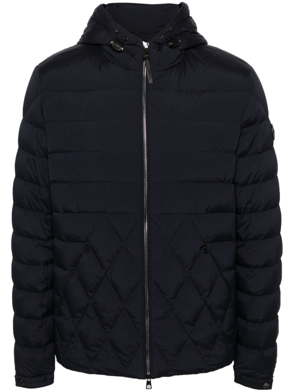 Moncler hooded puffer jacket - Blue von Moncler