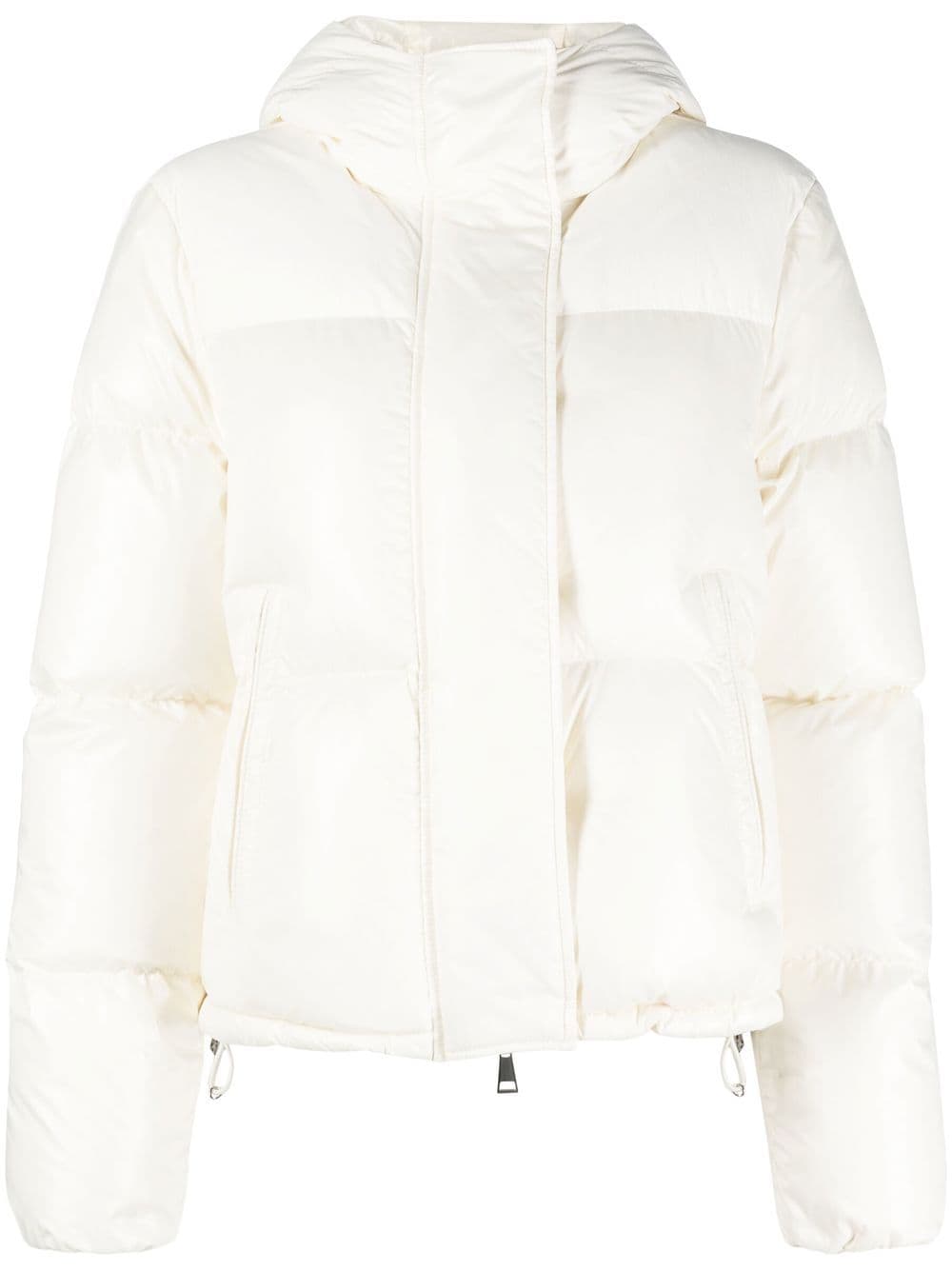 Moncler hooded puffer jacket - White von Moncler