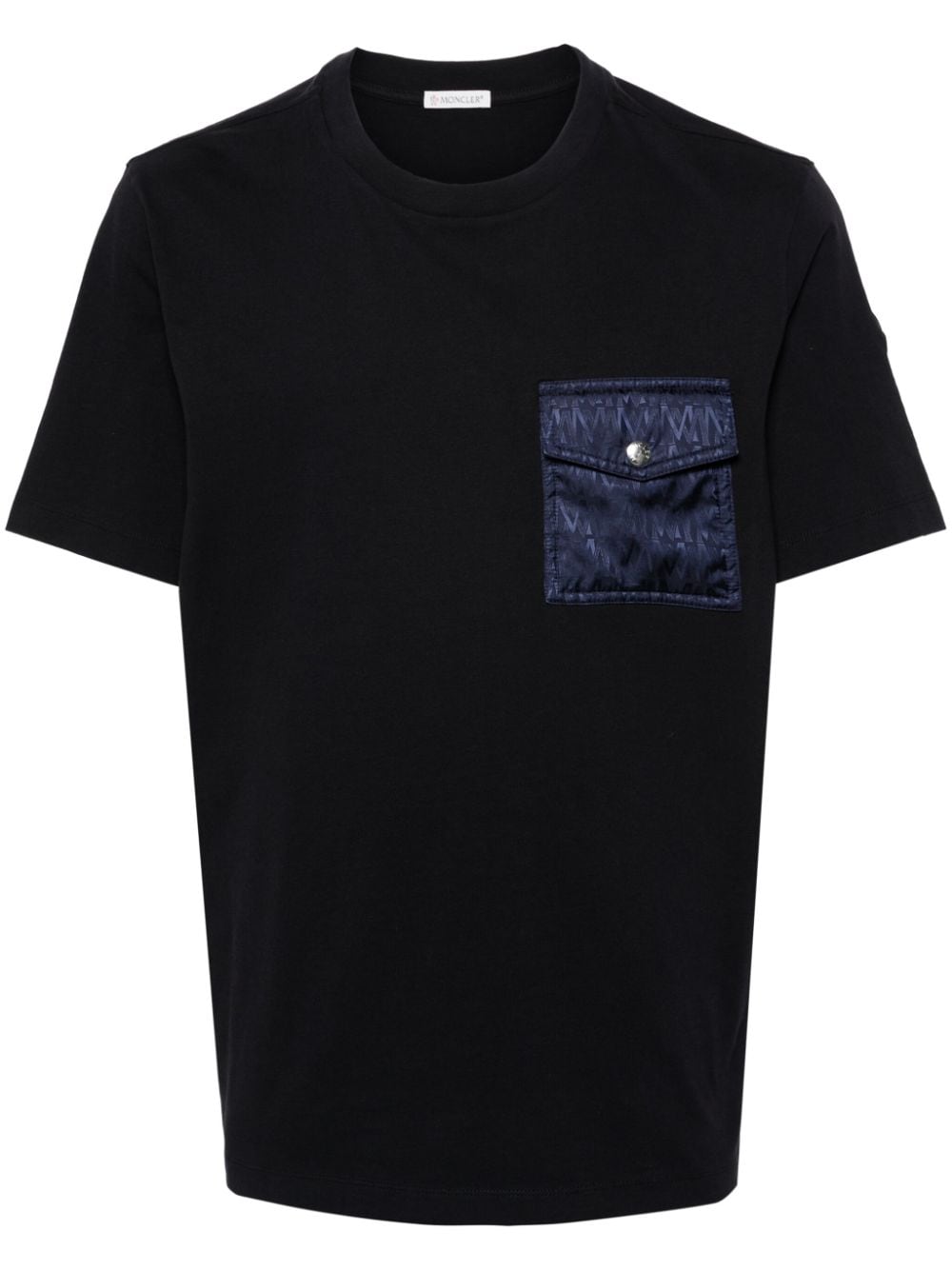 Moncler jacquard-logo cotton T-shirt - Blue von Moncler