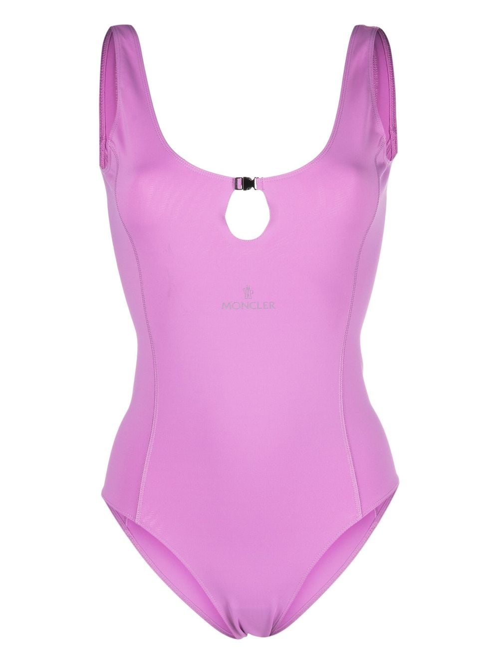 Moncler keyhole-neck swimsuit - Purple von Moncler