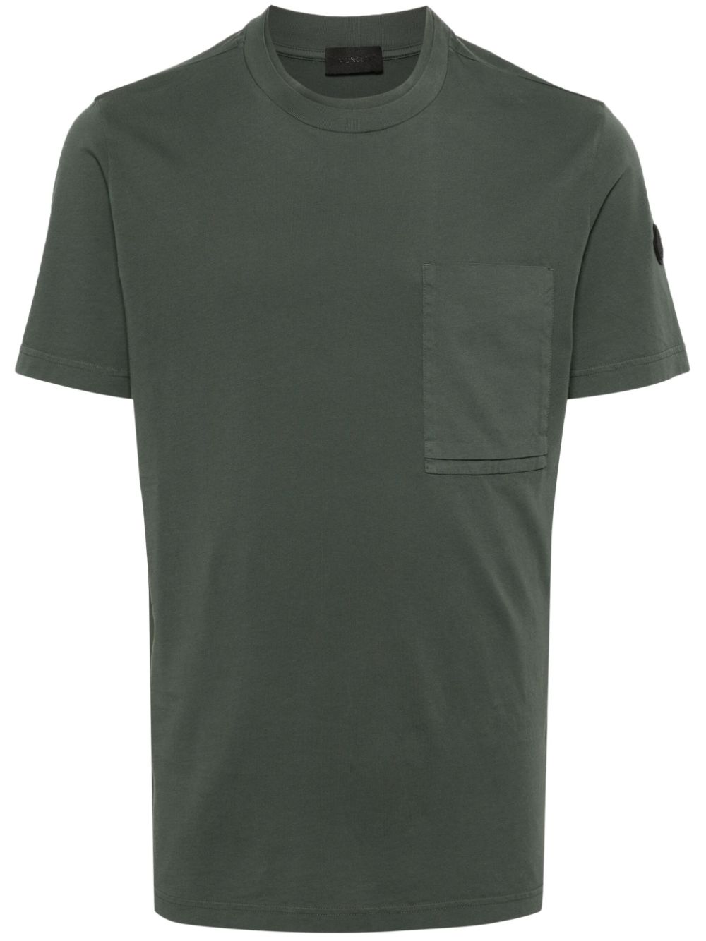Moncler logo-appliqué T-shirt - Green von Moncler