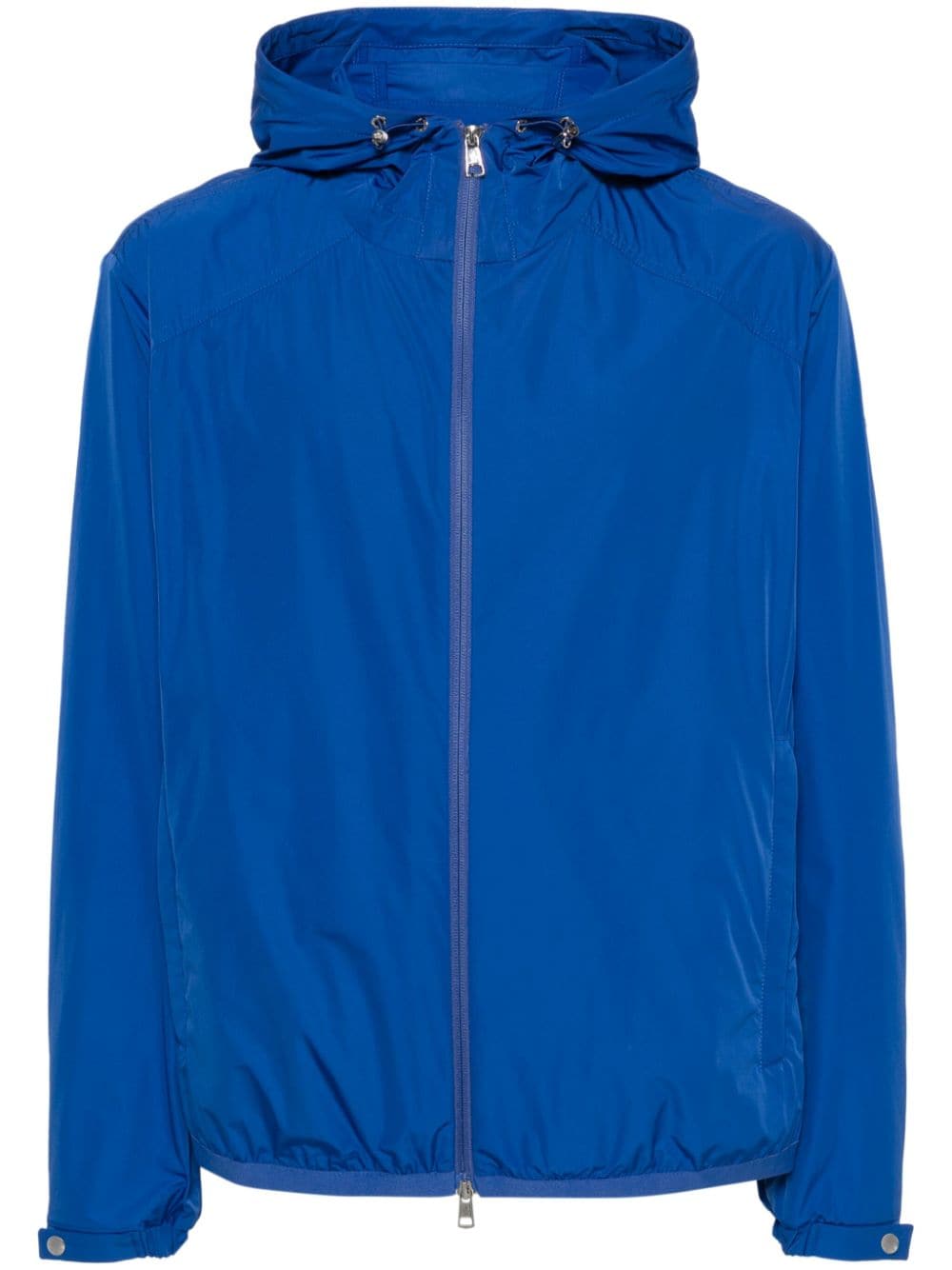 Moncler slogan-print shell jacket - Blue von Moncler