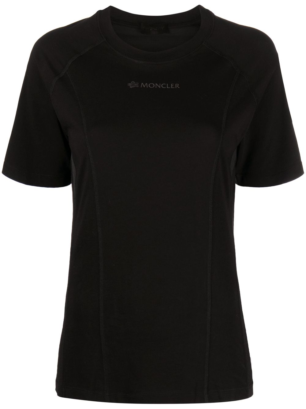 Moncler logo-embroidered cotton T-shirt - Black von Moncler